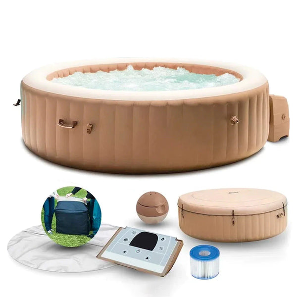 [KIT SPA] BANHEIRA OFURÔ INFLÁVEL INTEX +MASSAGEM + AQUECEDOR BIVOLT ATÉ 40º + BRINDE [LONA PROTETORA] HIDROMASSAGEM